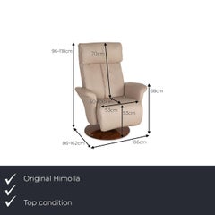Himolla Leather Armchair Cream Function Relaxation Function