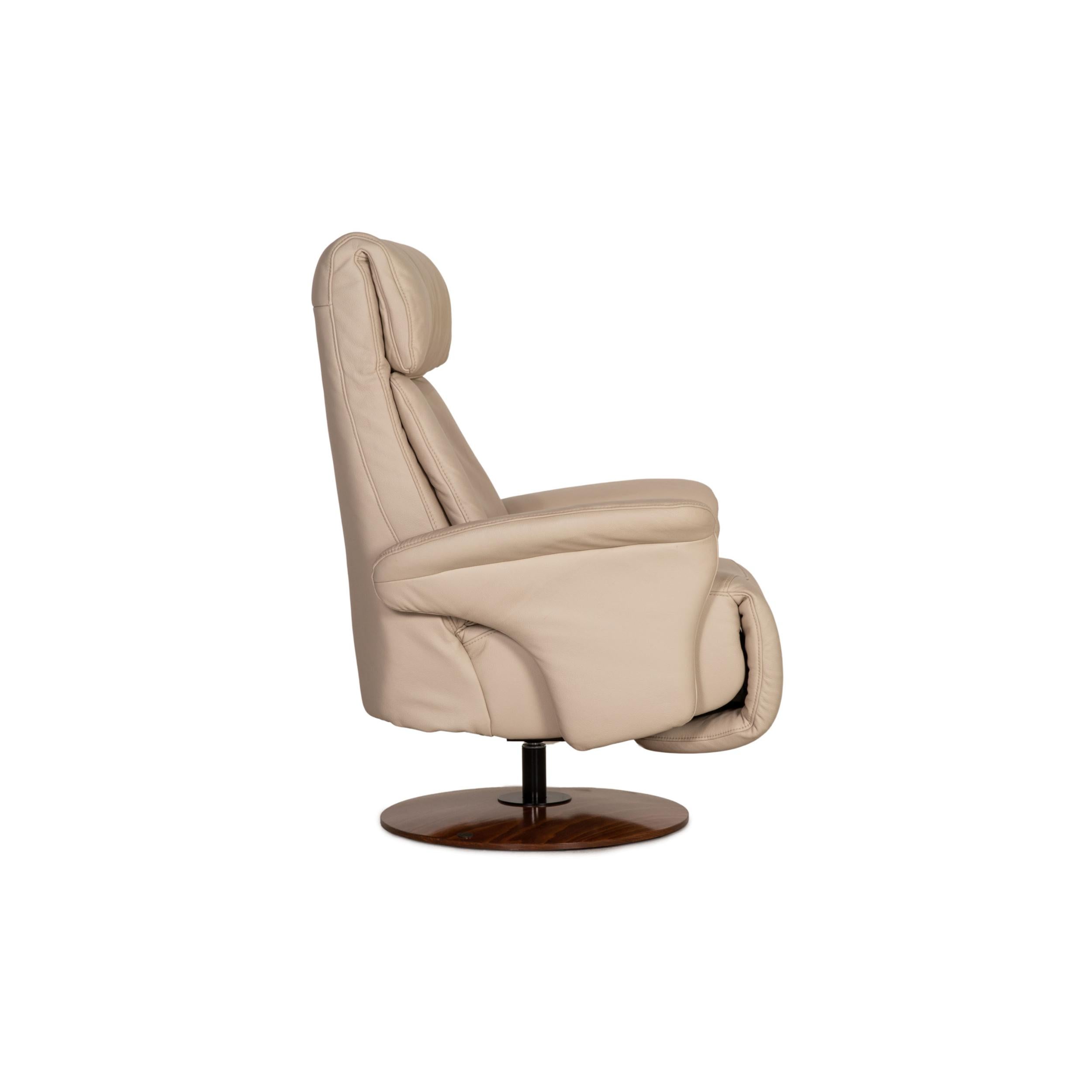 Himolla Leather Armchair Cream Function Relaxation Function For Sale 2