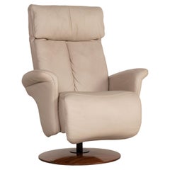 Himolla Leather Armchair Cream Function Relaxation Function