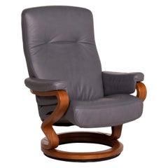 Himolla Leather Armchair Gray Relax Function