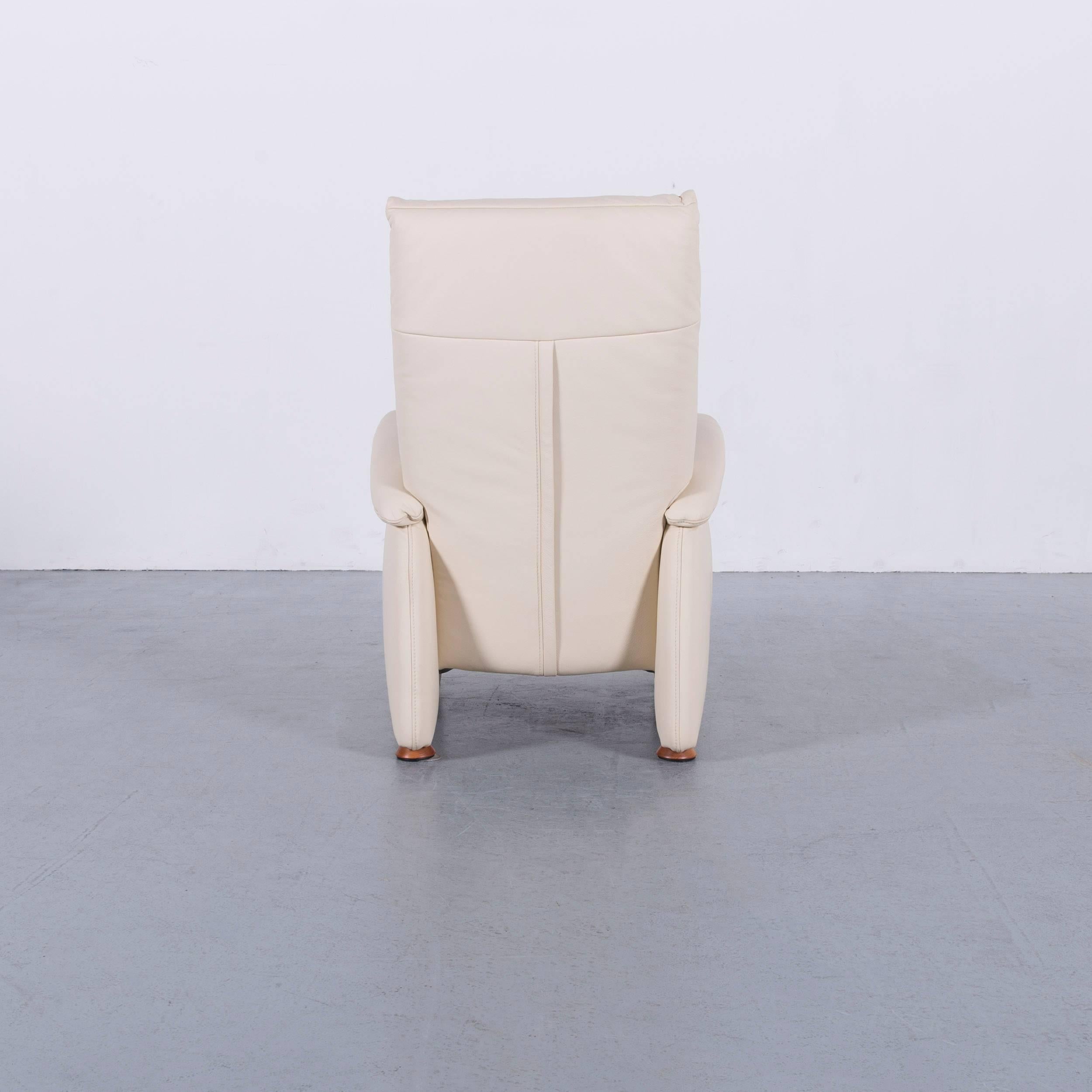 Himolla Leather Armchair Off-White One-Seat 1