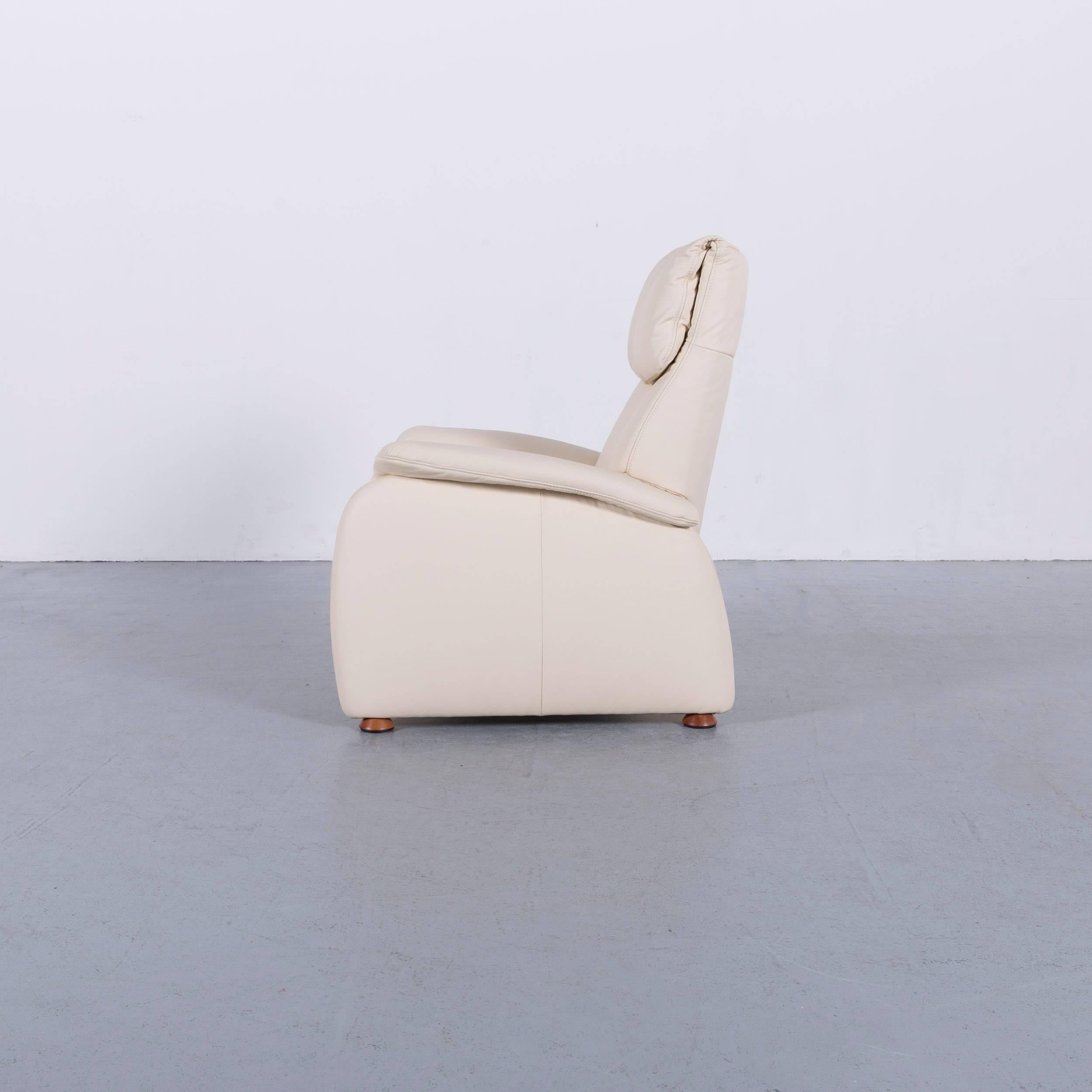 Himolla Leather Armchair Off-White One-Seat 2