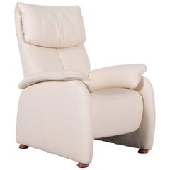 Himolla Leather Armchair Off-White One-Seat