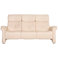 Himolla Leather Sofa Cream Three-Seater