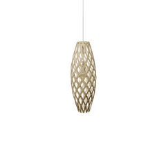 Hinaki 50 Pendant Lamp in 1 Side Painted Bamboo Plywood by David Trubridge