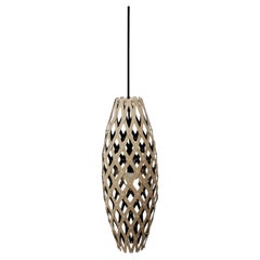 Hinaki 50 Pendant Lamp in 1 Side Painted Bamboo Plywood by David Trubridge