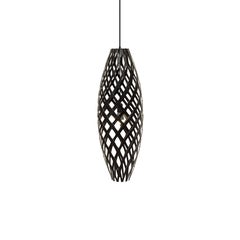 Hinaki 90 Pendant Lamp in 2 Sides Painted Bamboo Plywood by David Trubridge