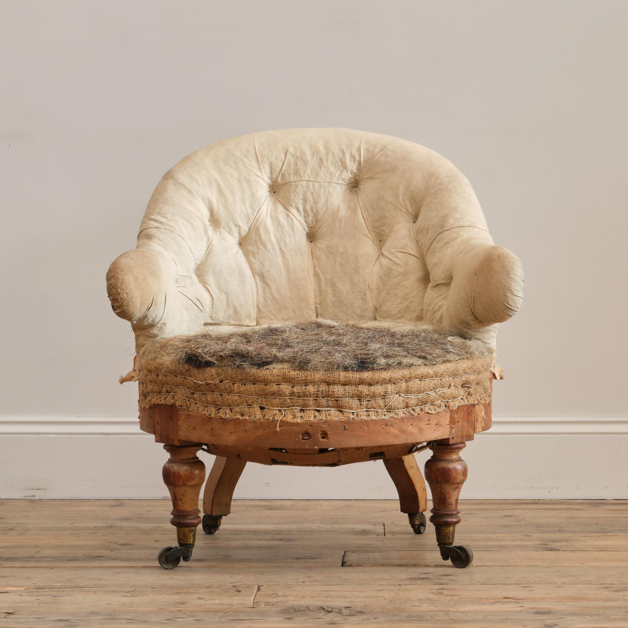 Sillón dormitorio Hindley & Sons c1860 Victoriano en venta