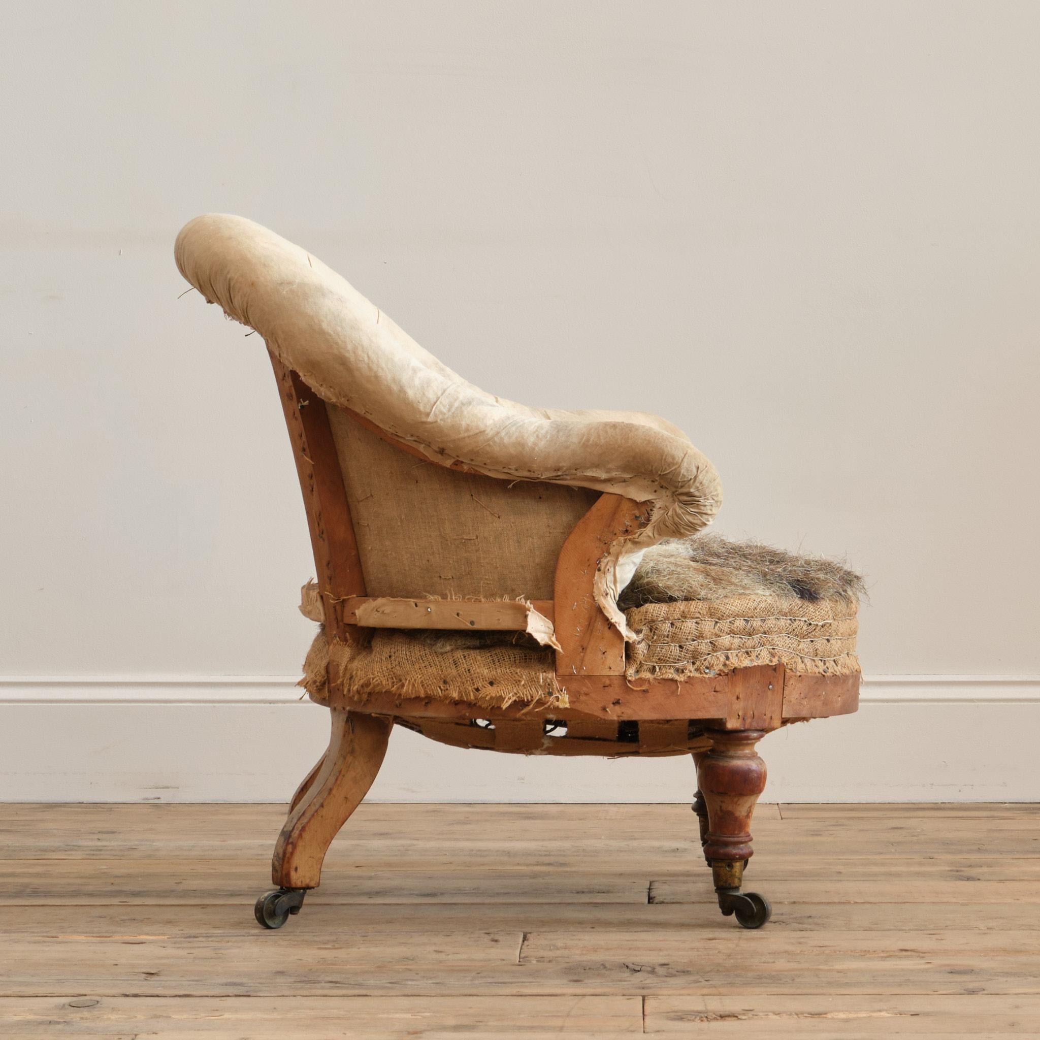 Sillón dormitorio Hindley & Sons c1860 Inglés en venta