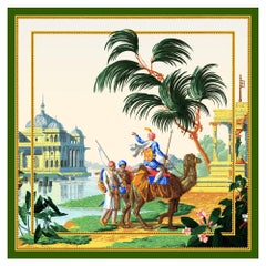 "Hindoustan Camel" Silk Scarf  by Zuber