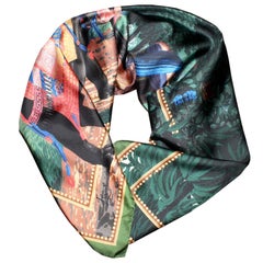 "Hindoustan Elephant" Silk Scarf by Zuber