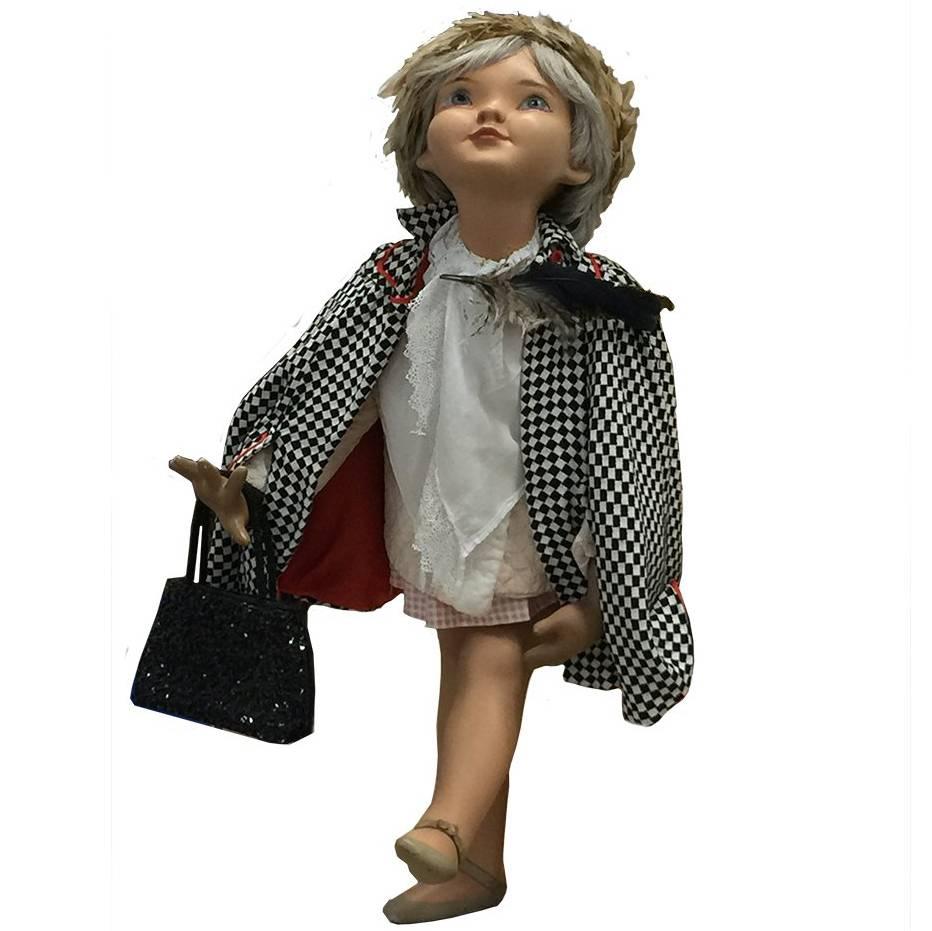 Hindsgaul Little doll Display Mannequin, Denmark 1940