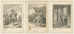 Hindu Ascetics and Priest – Saniassi, Pandaron, and Carepatré, 1806