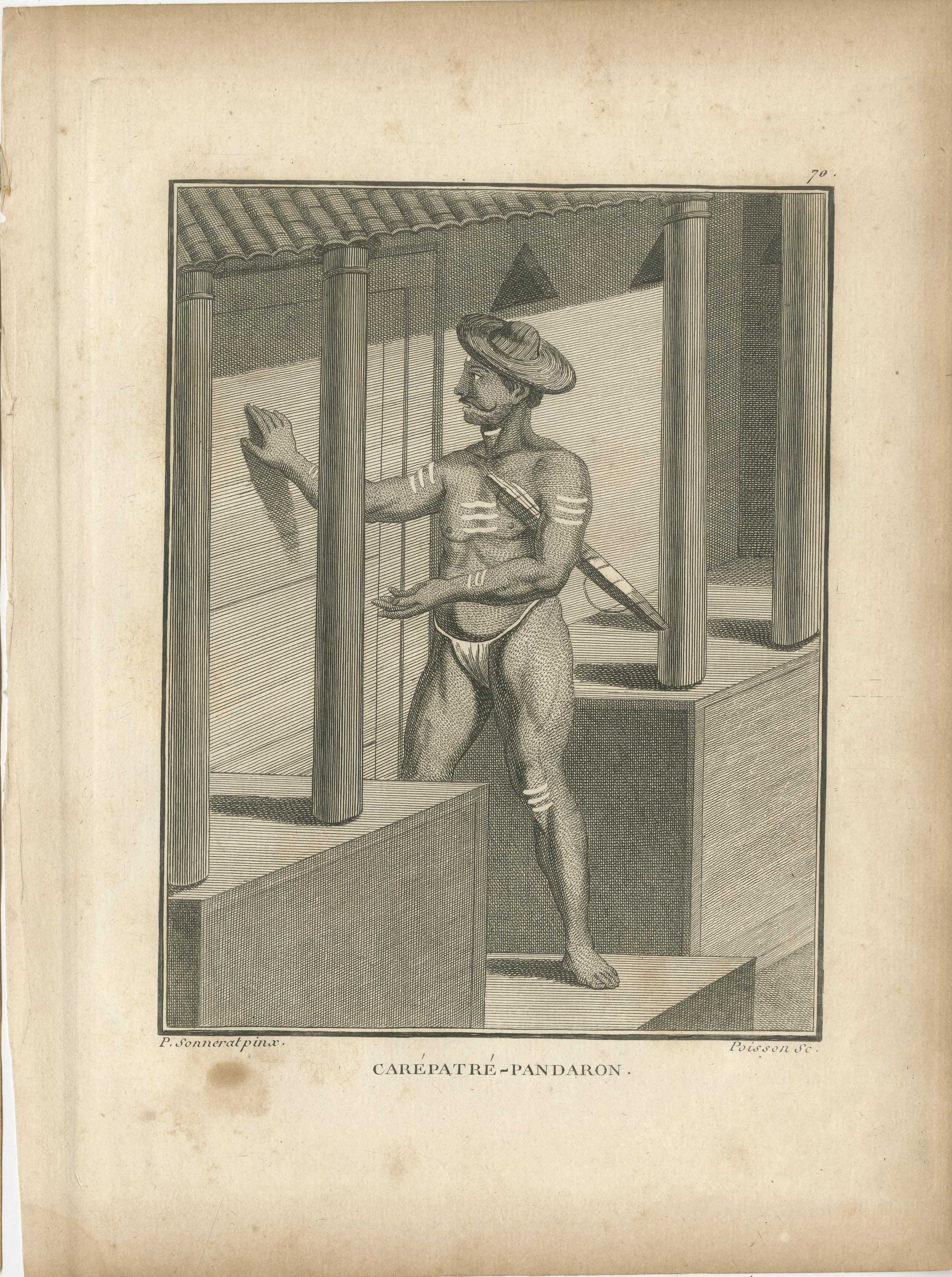 Ascètes et prêtres hindous - Saniassi, Pandaron et Carepatré, 1806 Bon état - En vente à Langweer, NL