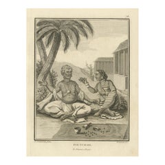Hindu Couple with Ritual Implements – Poutchari of Darma Raja, 1806