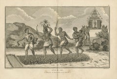 Ceremonia hindú en honor del Dharma Raja - Grabado, 1806