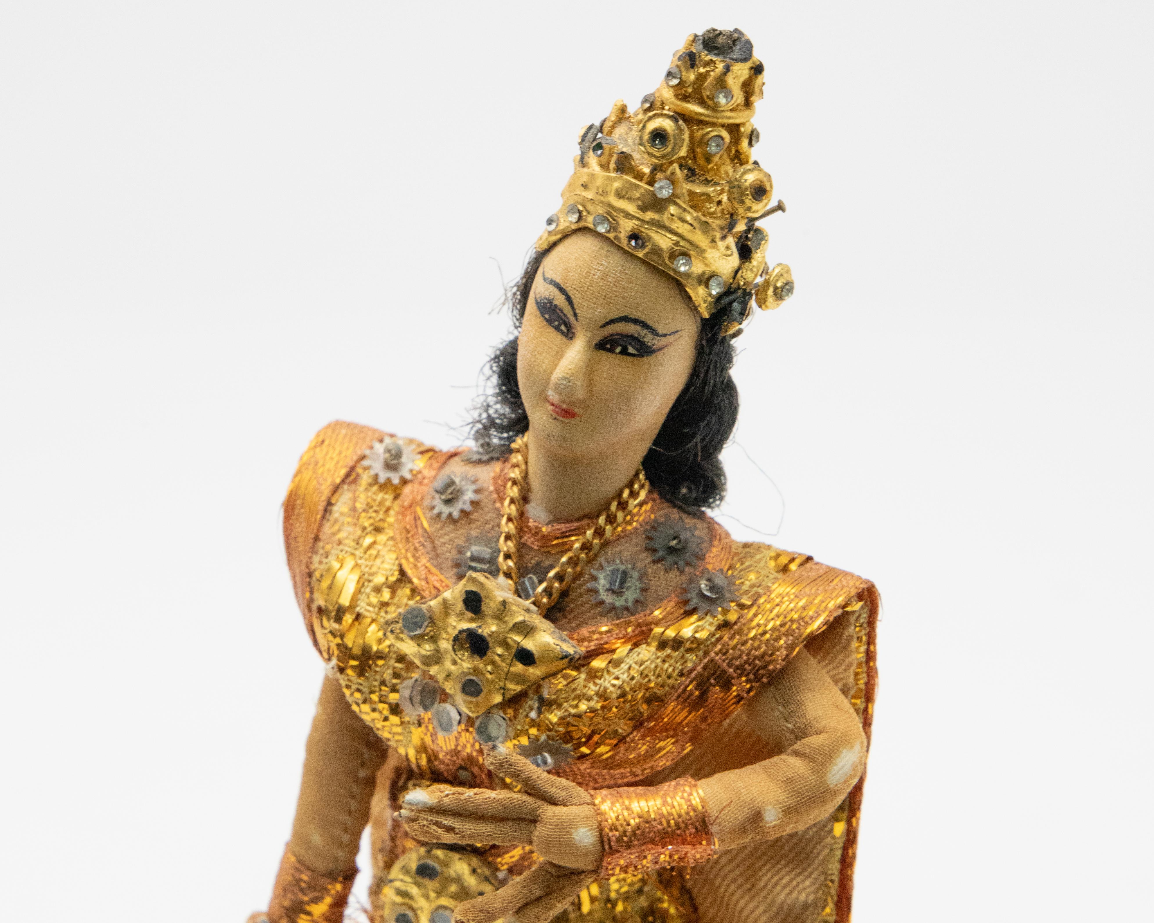 Fabric Hindu Goddess Doll For Sale