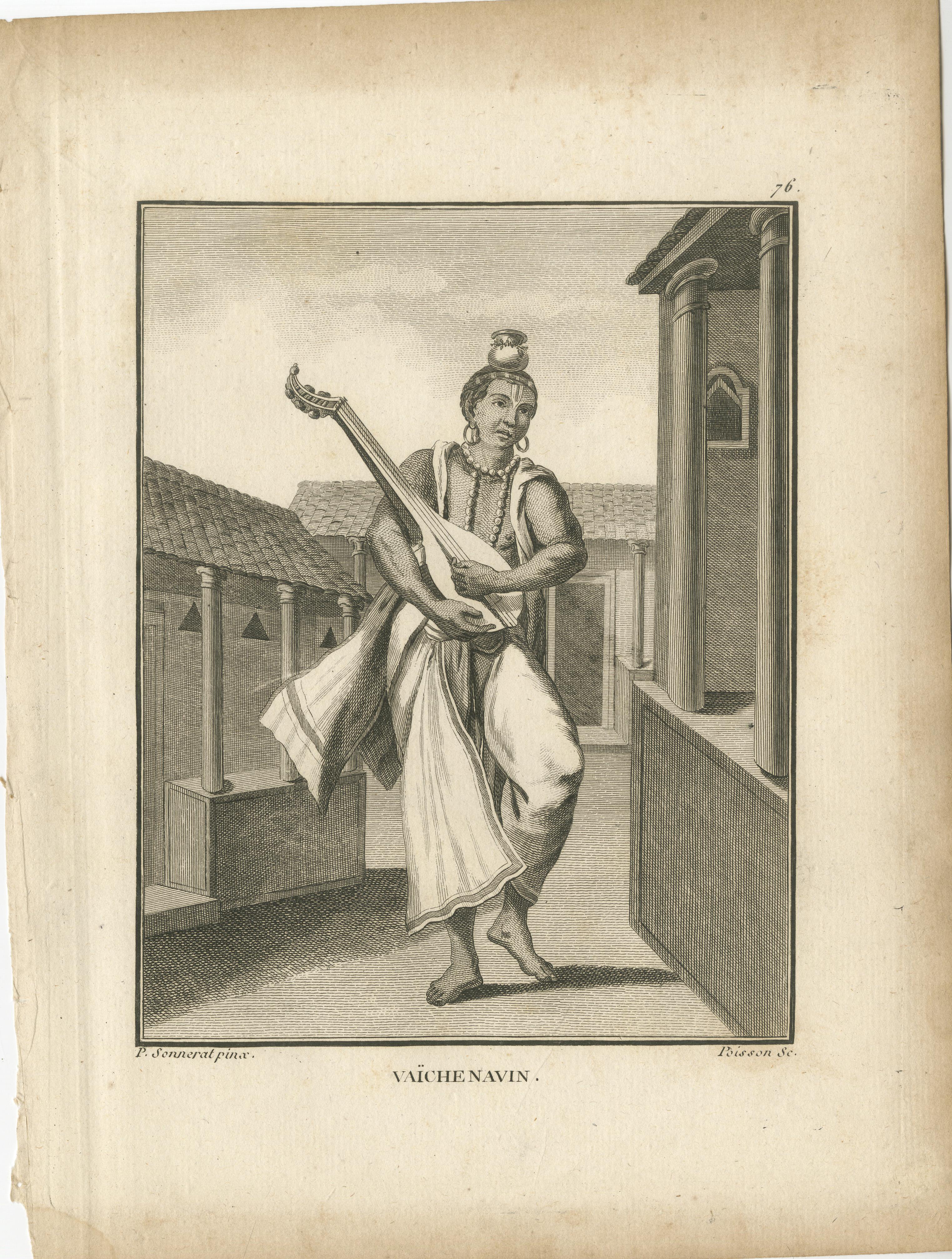 Français Musiciens sacrés hindous - Satadéven et Vaïche Navin, 1806 en vente