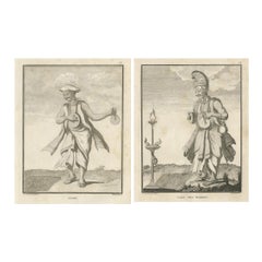 Hindu Temple Musicians – Tadin and Chief of the Tadins, 1806