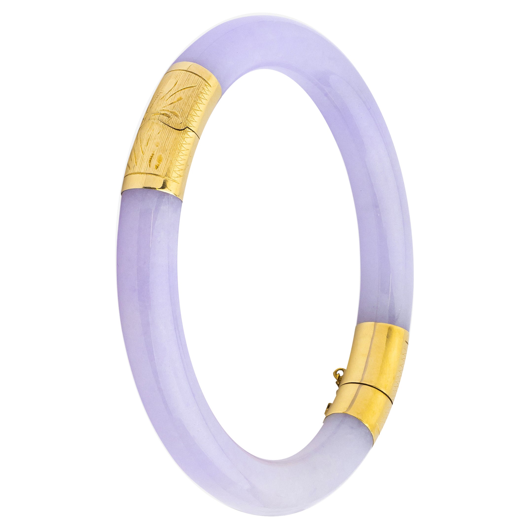 Scharnierarmreif Lavendel Jadeit im Angebot