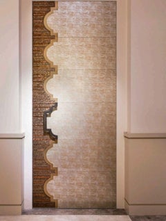 Hinged or Vertical Pivot Door Decorated Artistic Mosaic Fire Resistant Bespoke