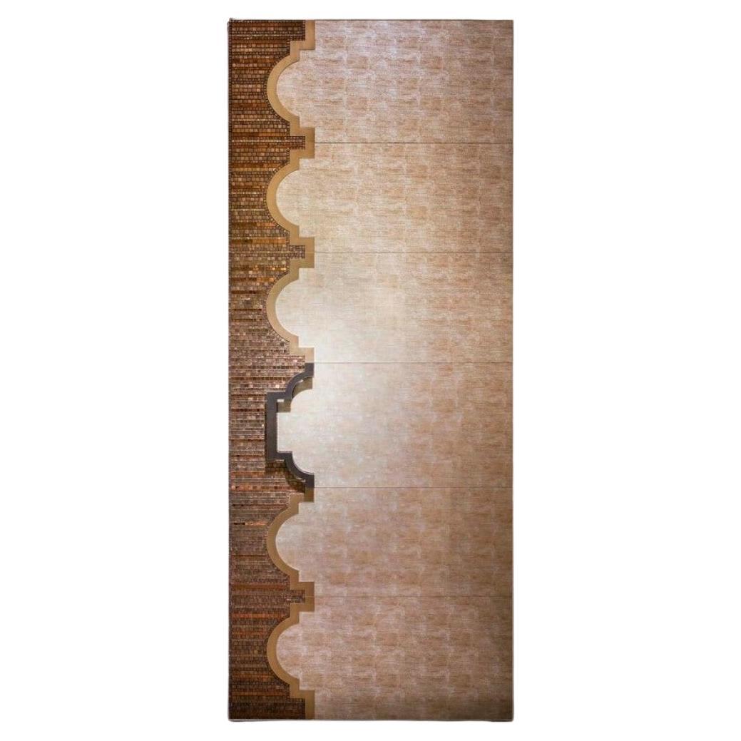 Hinged or Vertical Pivot Door Decorated Artistic Mosaic Fire Resistant Bespoke For Sale