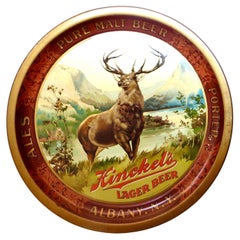 "Hinkel's Lager Beer" Tin Advertising Tray Albany, New York, Ca 1902 OUTSTANDING