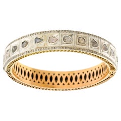 Hippie Chic Indian Sixties Diamond Bangle