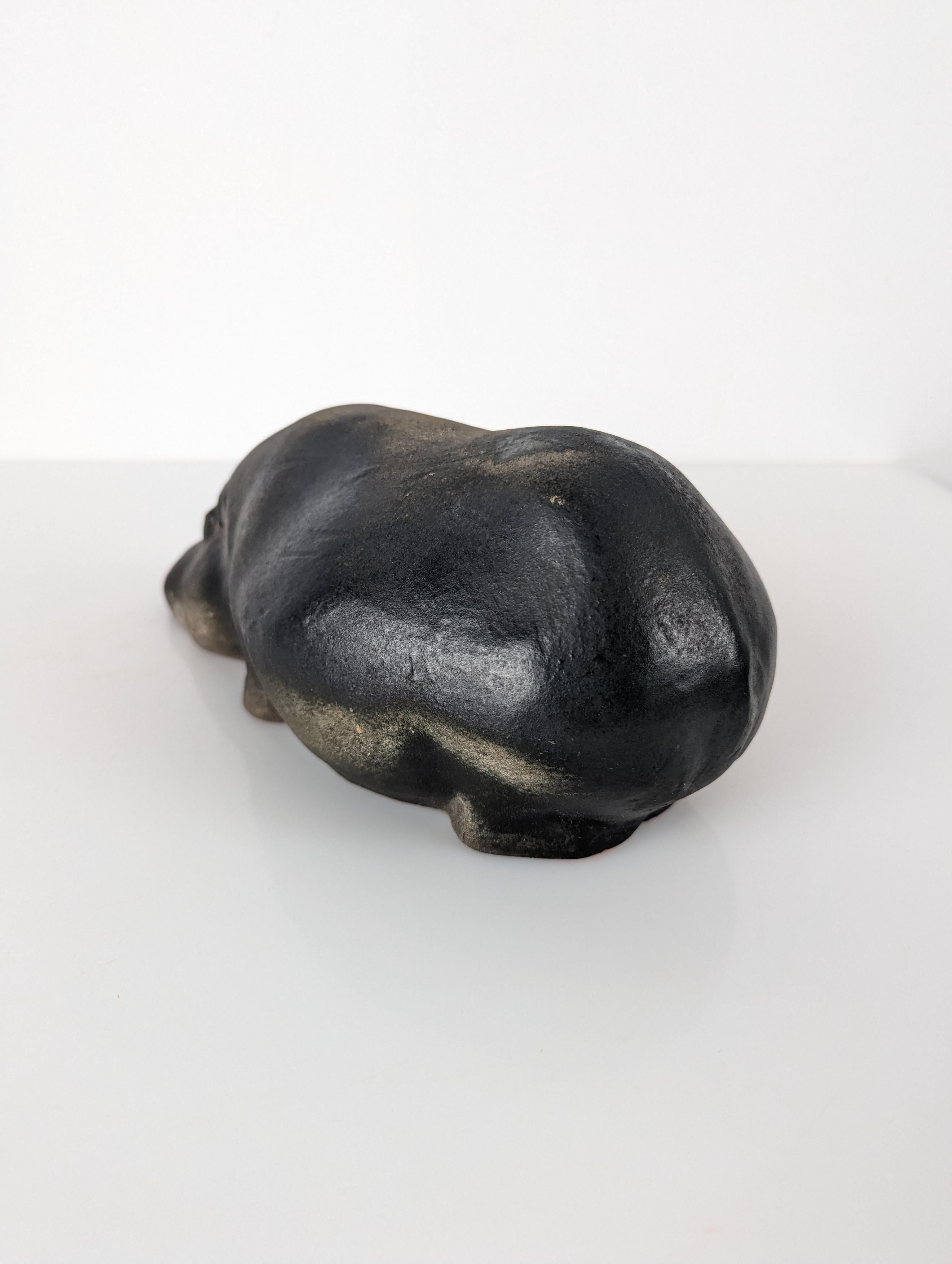 Hippo Animal Sculpture by Elena Laverón, 1980s For Sale 2