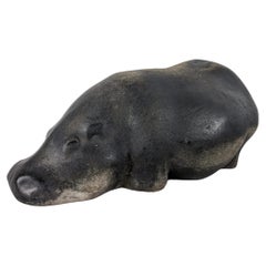 Hippo Animal Sculpture by Elena Laverón, 1980s