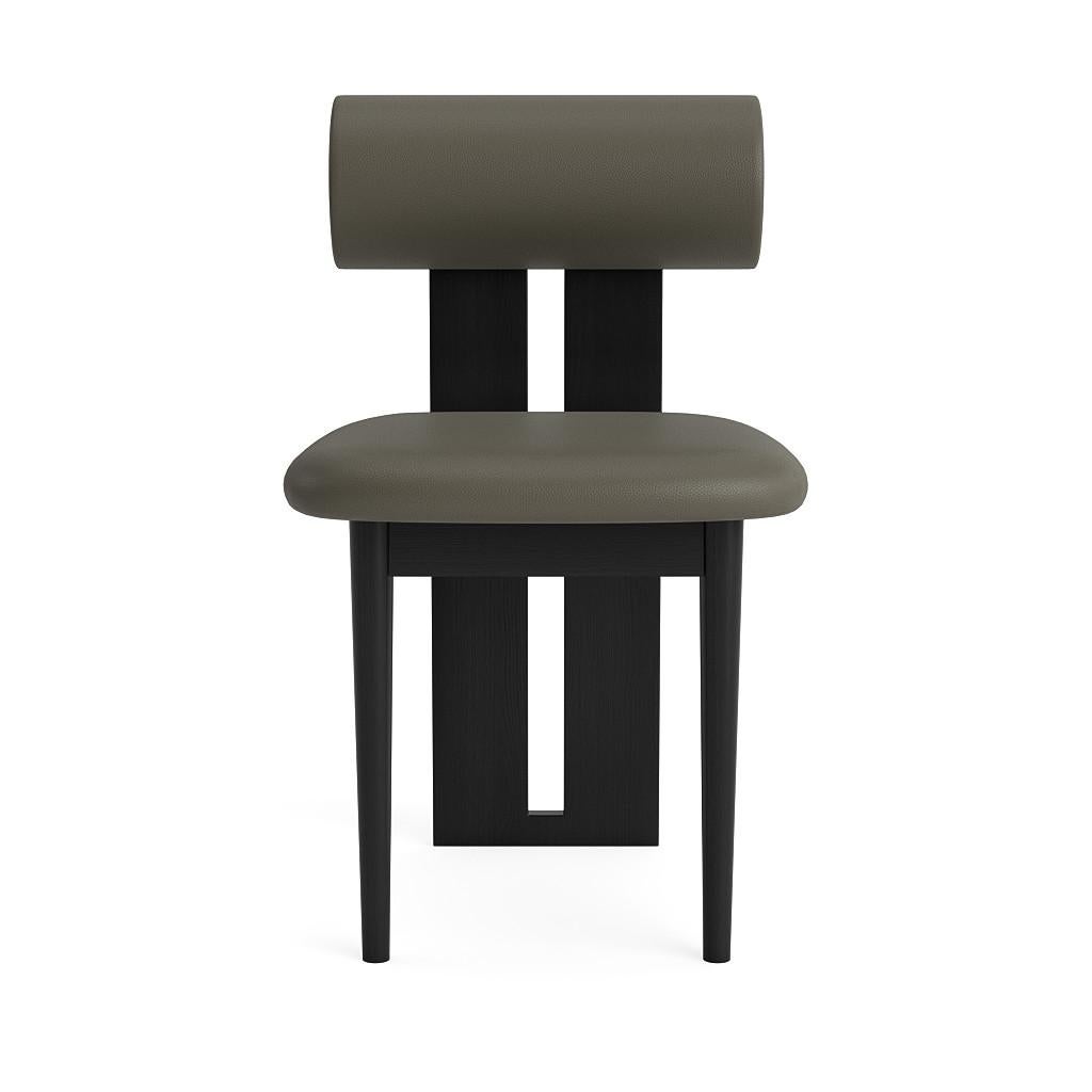 Scandinavian Modern 'Hippo' Chair by Norr11, Black Oak, Spectrum Leather, Autumn For Sale