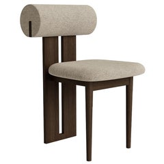 'Hippo' Chair by Norr11, Dark Smoked Oak, Barnum Bouclé col.03