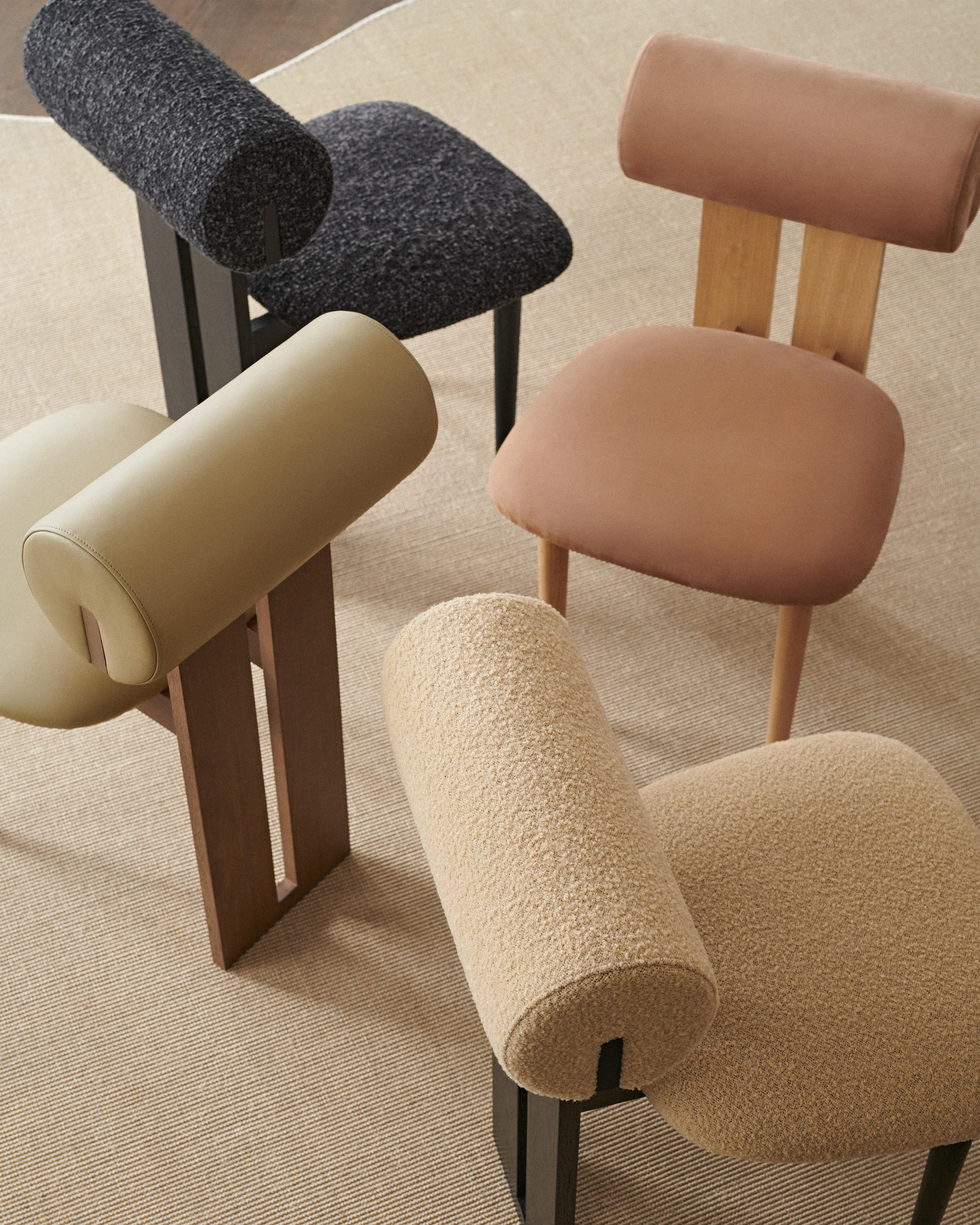 'Hippo' Chair by Norr11, Dark Smoked Oak, Kvadrat Canvas 694 For Sale 1