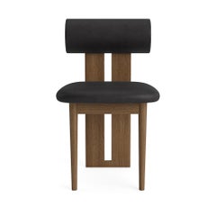 'Hippo' Chair by Norr11, Light Smoked Oak, Dunes Leather Anthrazite