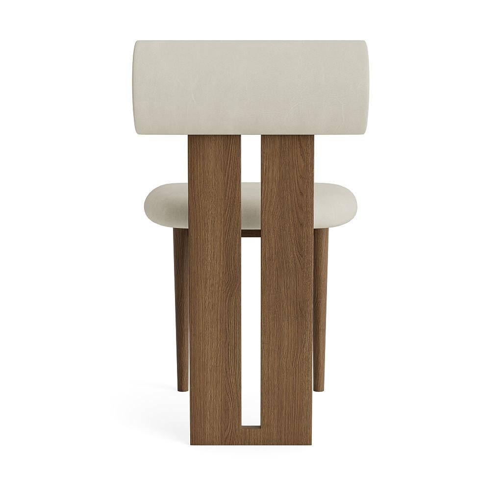 Stuhl „Hippo“ von Norr11, helle geräucherte Eiche, Spectrum-Leder, Mineral (Skandinavische Moderne) im Angebot