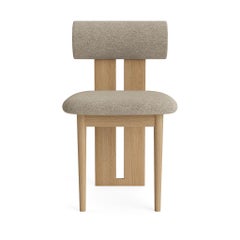 'Hippo' Chair by Norr11, Natural Oak, Barnum Bouclé col.03