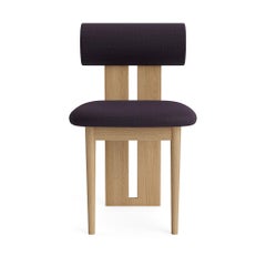 Sedia 'Hippo' di Norr11, Oak naturale, Kvadrat Canvas 694