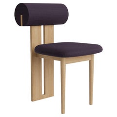 'Hippo' Chair by Norr11, Natural Oak, Kvadrat Canvas 694