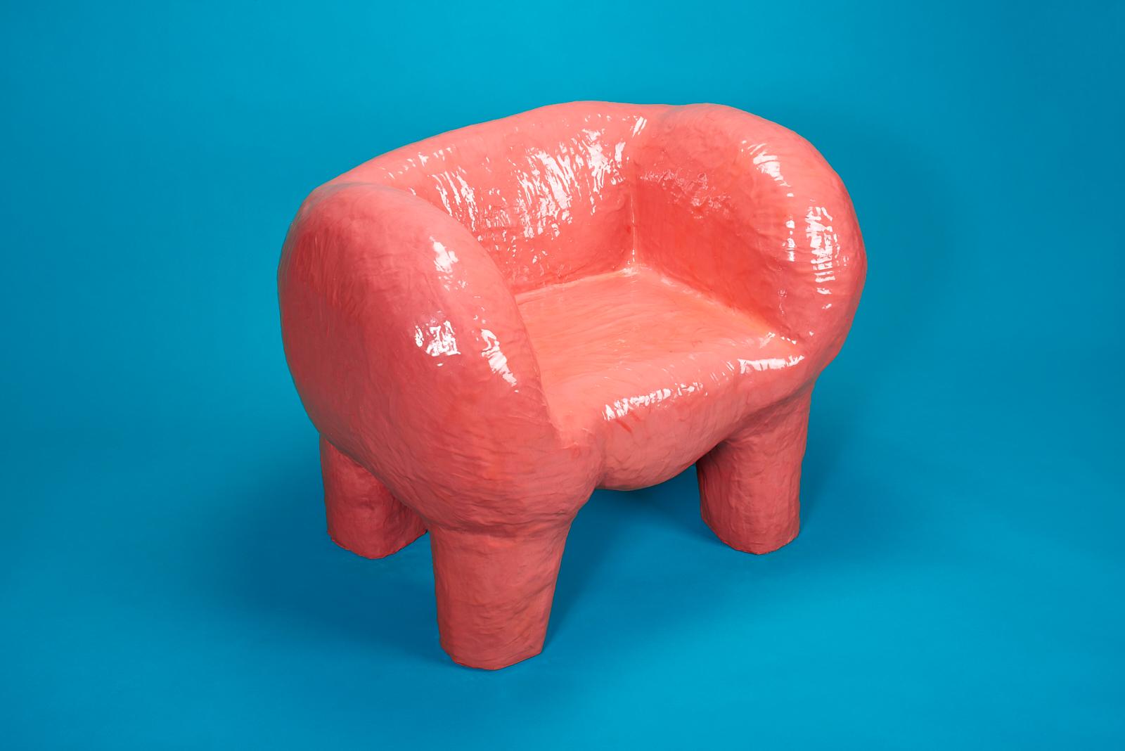 Hippo Chair Made in 2154 Minutes by Diego Faivre Minute Manufacture Design In New Condition For Sale In AMSTERDAM, NH