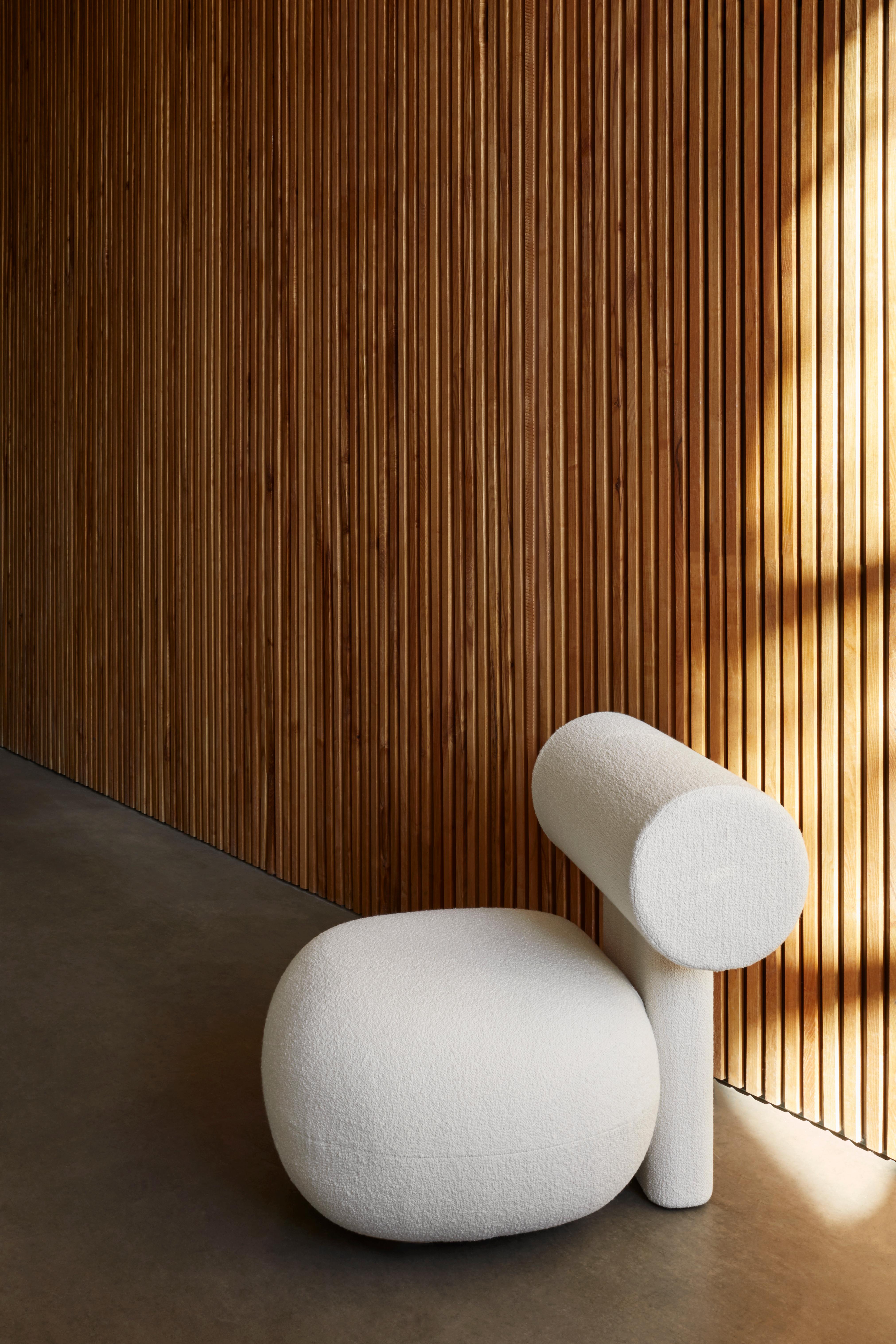Chaise longueppo par Norr11, chêne naturel, laine de Fiord (en stock) en vente 2