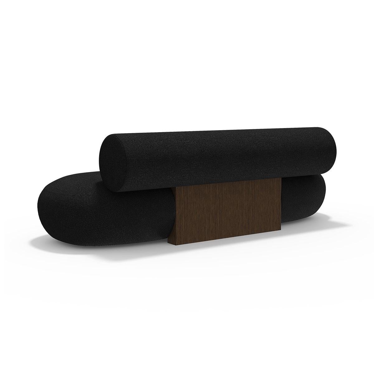 'Hippo' Sofa Wood
Signed by Kristian Sofus Hansen and Tommy Hyldahl for Norr11. 

Model shown on the picture:
Dark smoked oak, Baru col.0390

Customers can choose from : 
- Frame : Natural Oak, Light Smoked Oak, Dark Smoked Oak, Black Oak
-