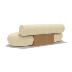 'Hippo' Sofa Wood by Norr11, Light Smoked Oak, Giada col.02-2