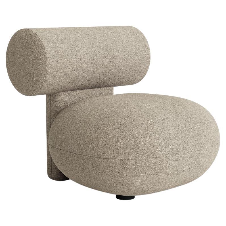 Wool 'Hippo' Upholstered Lounge Chair by Norr11, Zero, Black For Sale