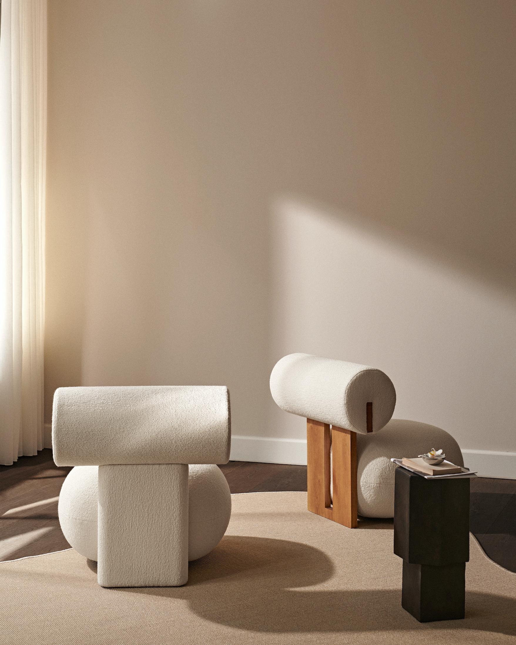 Silla de salón tapizada 