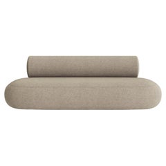 'Hippo' Upholstered Sofa by Norr11, Barnum Bouclé, Grey