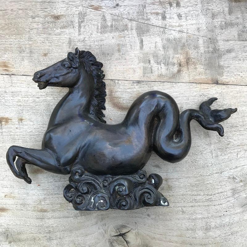Art Deco Hippocampus Mid-century Bronze, France