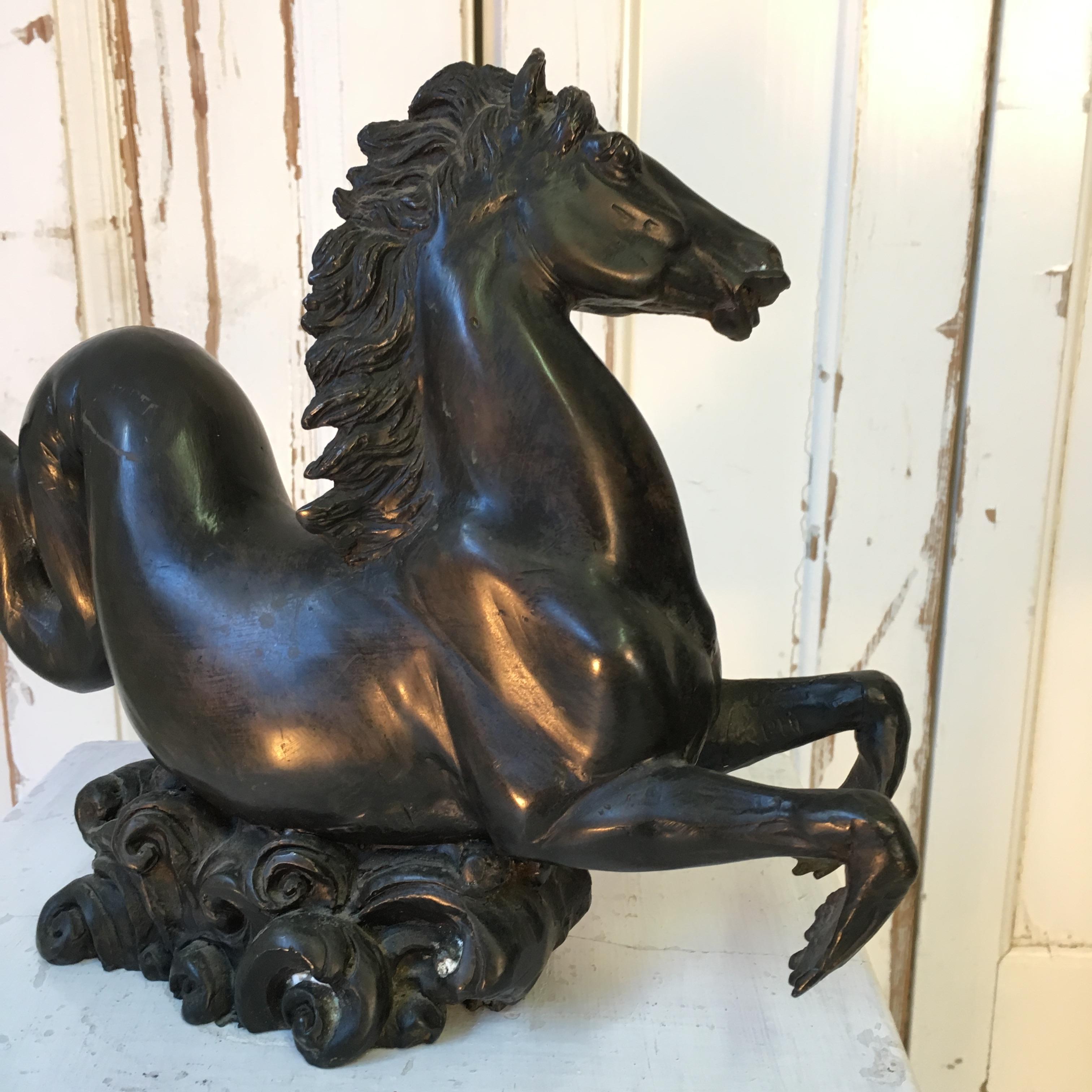 Hippocampus Mid-century Bronze, France In Good Condition In Munich, DE