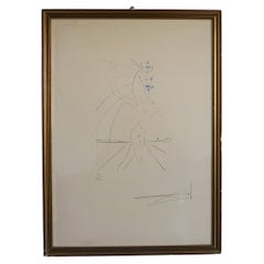 Hippofemme" (aus Femme et Cheveux), 1973, Druck von Salvador Dalí