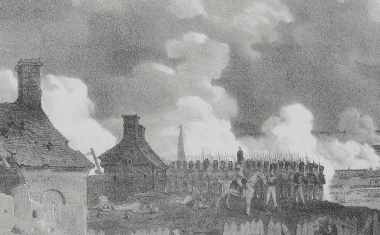 Napoléon à Bautzen - Romantique Print par Hippolyte Bellangé