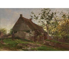 Quadro d'arte vintage di Camille Delpy - Casa in Normandia